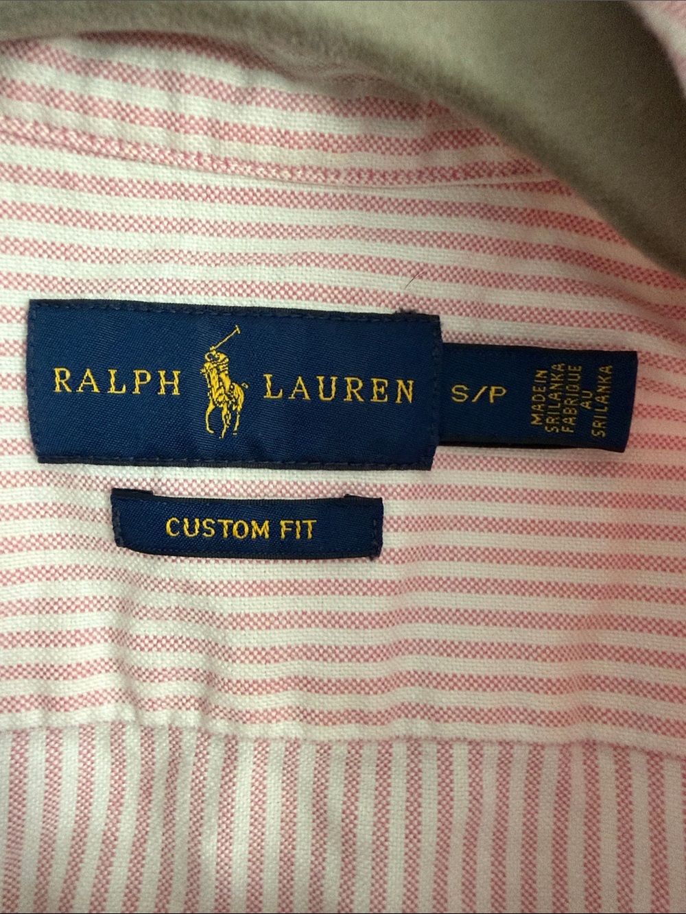 Ralph Lauren Light Pink Striped Men's Dress Shirt - Picture 2 of 4
